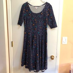 Lularoe Nicole Purple Dress